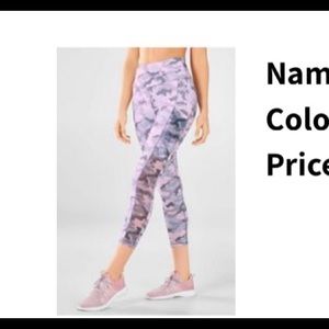 Fabletics high waisted pocket capri leggings